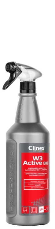 CLINEX W3 Active BIO - 1L - Gotowy do użycia preparat do mycia sanitariatów i łazienek.jpg