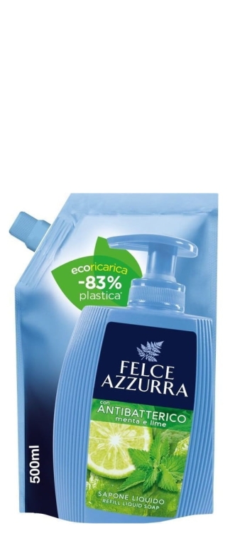 Felce Azzurra Antibatterico Menta e Lime - 500ml - Antybakteryjne mydło do rąk Mięta z limonką Zapas.jpg