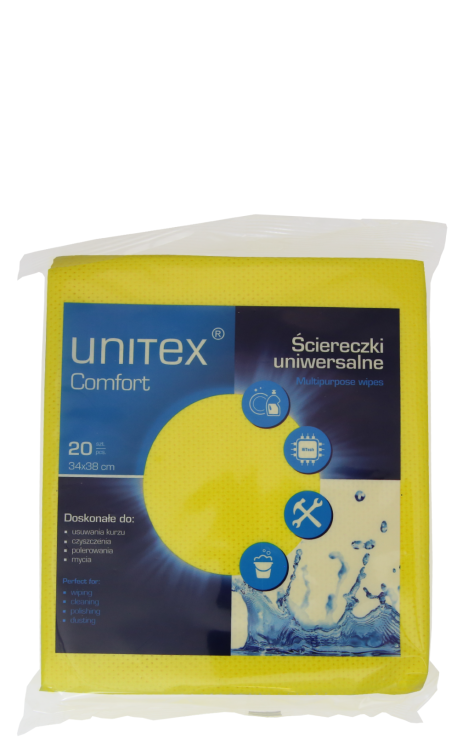 Ściereczki Uniwersalne UNITEX - 20 szt. - ŻÓŁTE.png