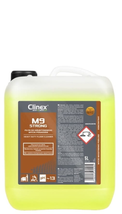 CLINEX M9 Strong - 5L - Płyn do gruntownego mycia posadzek.jpg