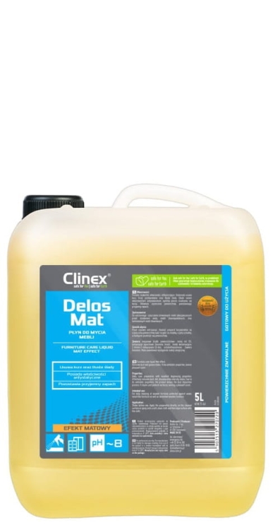 CLINEX Delos Mat - 5L - Płyn do pielęgnacji mebli.jpg