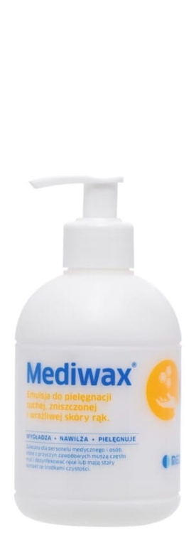 MEDILAB Mediwax - 330 ml - Emulsja do pielęgnacji suchej, zniszczonej i wrażliwej skóry rąk.jpg