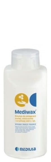 MEDILAB Mediwax - 500 ml - Emulsja do pielęgnacji suchej, zniszczonej i wrażliwej skóry rąk.jpg