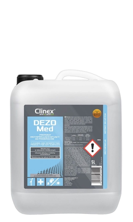 CLINEX DezoMed - Dezynfekcja - 5L - Gotowy do użycia preparat do mycia i dezynfekcji powierzchni.jpg