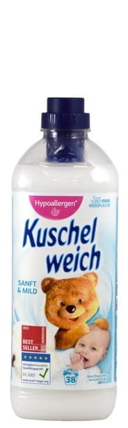 Kuschelweich Sanft & Mild - 1l - 38 płukania - Płyn do płukania (biały).jpg