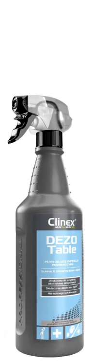 CLINEX DezoTable - Dezynfekcja - 1L - Płyn do mycia oraz dezynfekcji powierzchni w obszarze medycznym, blatów i urządzeń kuchennych.jpg
