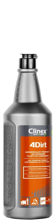 CLINEX 4Dirt - 1L - Uniwersalny preparat do usuwania tłustych zabrudzeń.jpg