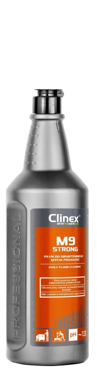 CLINEX M9 Strong  - 1L - Płyn do gruntownego mycia posadzek.jpg