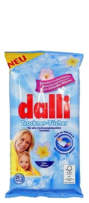 Dalli Trockner-Tücher - 25szt. - Chusteczki zapachowe.jpg