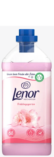 Lenor Fruhlingsgarten - 1,7l - 68 płukań - Płyn do płukania (różowy).png