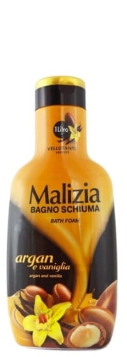 Malizia Bagno Schiuma Argan e Vaniglia - 1l - Płyn do kąpieli Argan i wanilia.jpg