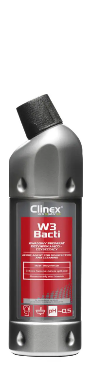 CLINEX W3 Bacti - 1L - Kwaśny preparat dezynfekująco – czyszczący.png