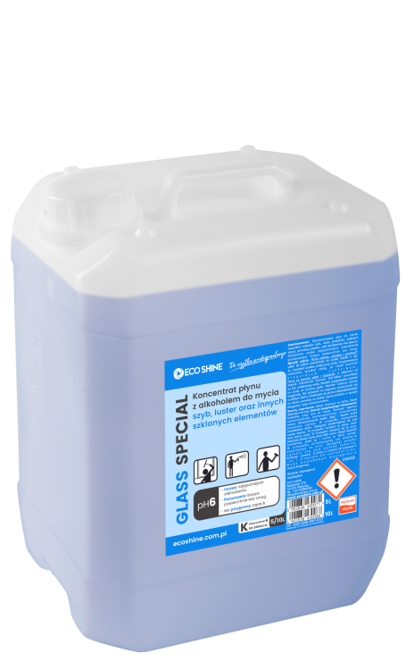 ECO SHINE GLASS SPECIAL - 5L - Koncentrat płynu z alkoholem do mycia szyb.png