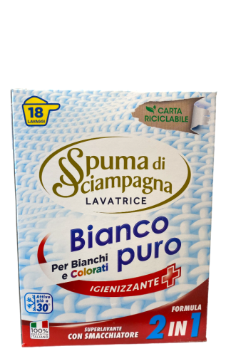 Spuma di Sciampagna Lavatrice Bianco Puro - 1kg - 18 prań - Proszek z odplamiaczem.png