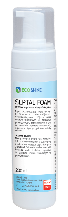 ECO SHINE SEPTAL FOAM - 200ML - Dezynfekujące mydło do rąk w formie pianki o działaniu bakteriobójczym.png