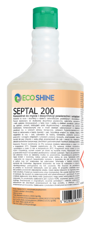 ECO SHINE SEPTAL 200 - 1L - Koncentrat do dezynfekcji powierzchni i urządzeń.png