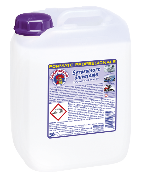 Chante Clair Sgrassatore Lavanda - ODTŁUSZCZACZ - 5L - Włoski odtłuszczacz LAWENDA.png