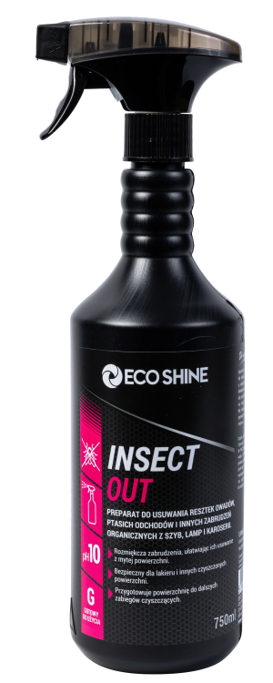 ECO SHINE INSECT OUT - 0,75L - Preparat do usuwania resztek owadów, ptasich odchodów i innych zabrudzeń.png