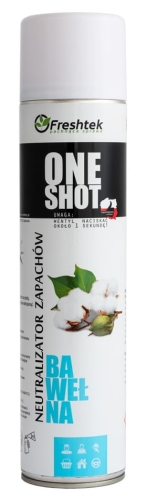 Freshtek ONE SHOT  - 600 ml - Neutralizator zapachów Bawełna.png
