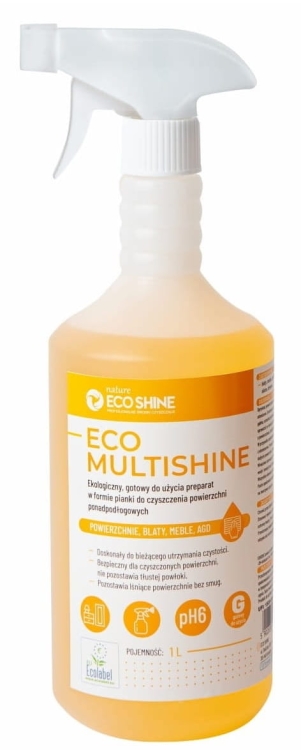 ECO SHINE Eco Multishine - 1L - Ekologiczny preparat do mycia powierzchni ponadpodłogowych.jpg