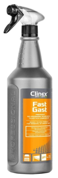 CLINEX Fast Gast - 1L - ODTŁUSZCZACZ - Gotowy do użycia preparat do usuwania wszelkich tłustych zbrudzeń.jpg