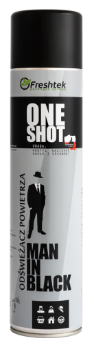 Freshtek ONE SHOT Man in Black - 600 ml - Odświeżacz powietrza.png
