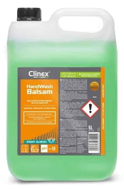 CLINEX HandWash Balsam - 5L - Płyn do ręcznego mycia naczyń Kwiat aloesu.jpg