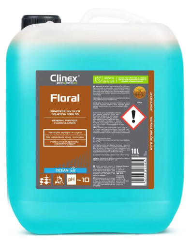 CLINEX Floral Ocean - 10L - Uniwersalny płyn do mycia podłóg.png