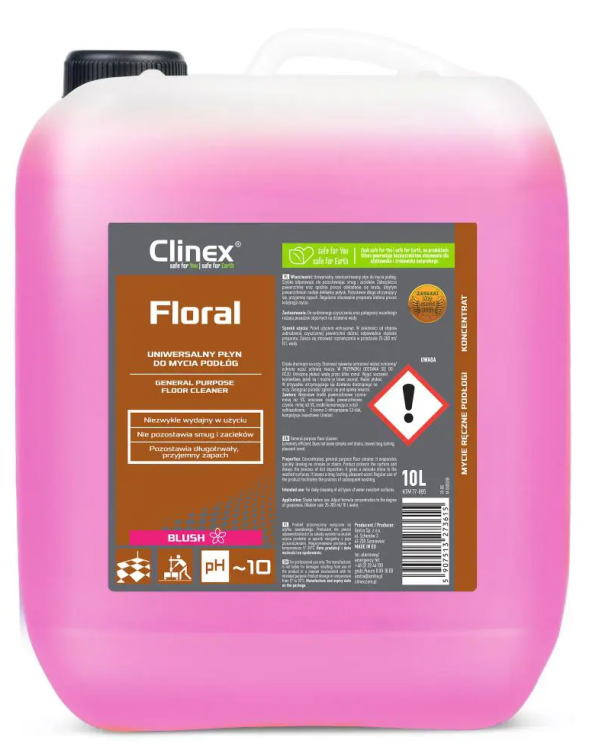 CLINEX Floral Blush - 10L - Uniwersalny płyn do mycia podłóg.png