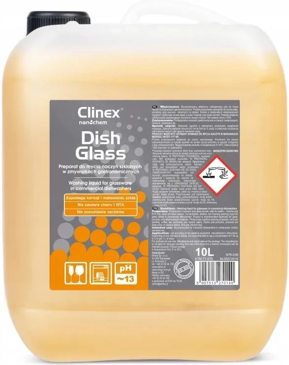 CLINEX DishGlass - 10L - Płyn myjący do zmywarki do szkła.webp
