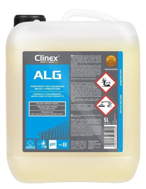 CLINEX ALG - Koncentrat do usuwania mchów i porostów - 5L.png