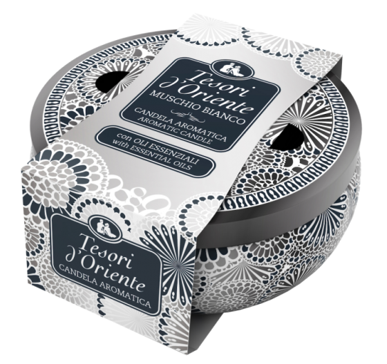 Tesori d'Oriente Muschio Bianco - 200g - Świeca zapachowa Białe piżmo.jpg