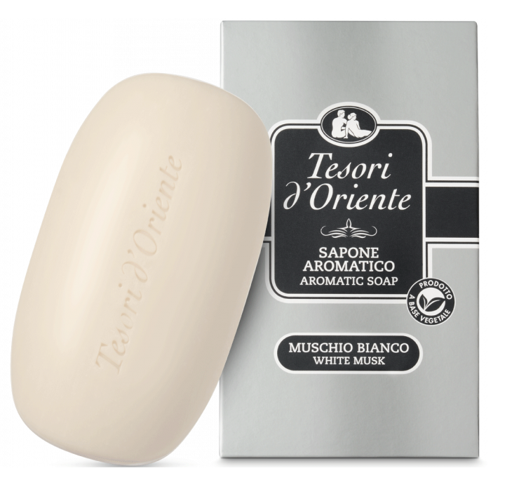 Tesori d'Oriente Sapone Muschio Bianco - 125g - Mydło kostka Białe piżmo.png