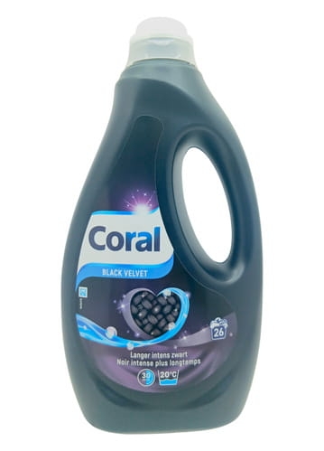 Coral Black Velvet - 1,17l - 26 prań - Płyn do prania czarnych ubrań.jpg