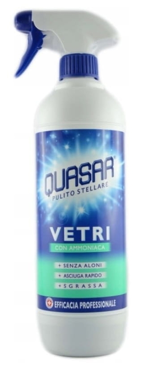 Quasar Vetri Amoniak - 650ml - Profesjonalny płyn do mycia szyb z amoniakiem.jpg