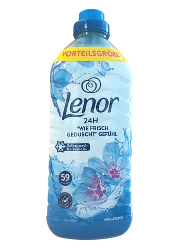 Lenor Aprilfrisch - 1,239l - 59 płukań - Płyn do płukania (niebieski).jpg