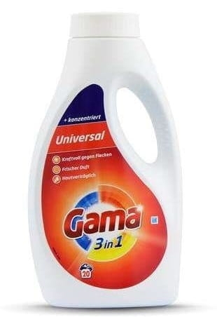 Gama 3in1 Universal - 1000ml - 20 prań - Żel uniwersalny.jpg