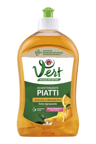 Chante Clair Vert Piatti Arancia e Mandarino - 500ml - Płyn do mycia naczyń Pomarańcza z mandarynką.webp