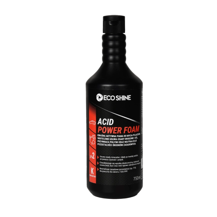 ECO SHINE ACID POWER FOAM - 0,75L - Kwaśna aktywna piana do mycia pojazdów.png
