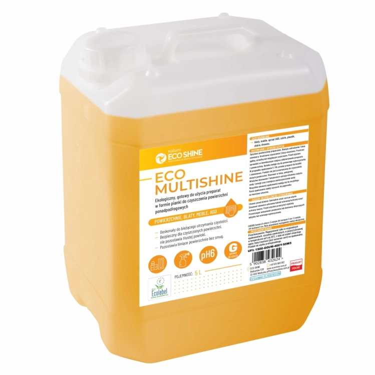 ECO SHINE Eco Multishine - 5L - Ekologiczny preparat do mycia powierzchni ponadpodłogowych.jpg