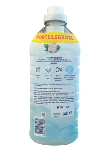 Lenor Frische Baumwolle  - 1,239ml - 59 płukań - Płyn do płukania Kwiat bawełny1.jpg