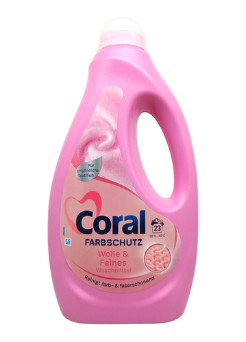 Coral Wolle&Feines - 1,15l - 23 prania - Płyn do wełny i jedwabiu.jpg