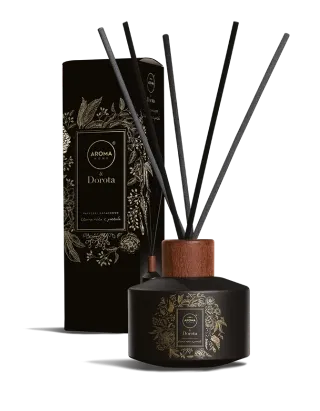 AROMA HOME & DOROTA - Czarna róża z paczulą - 100 ml - Patyczki zapachowe.webp