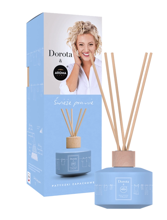 AROMA HOME & DOROTA - Świeże pranie - 100 ml - Patyczki zapachowe.jpg
