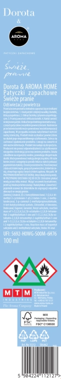 AROMA HOME & DOROTA - Świeże pranie REFILL - 100 ml - Patyczki zapachowe UZUPEŁNIENIE1.png