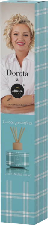 AROMA HOME & DOROTA - Świeże powietrze REFILL - 100 ml - Patyczki zapachowe UZUPEŁNIENIE.PNG