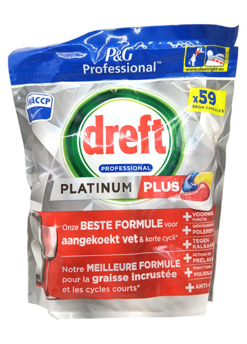 DREFT PLATINUM+ Lemon - 59 szt. - Tabletki do zmywarki.jpg