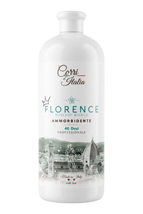 CORRI d'ITALIA FLORENCE Muschio Bianco - 1000ml - 40 płukań - Płyn do płukania Białe piżmo.png